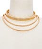 Gemma Layne Multi Layer Metal Collar Necklace - Image 1