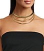 Gemma Layne Multi Layer Metal Collar Necklace - Image 2