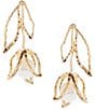 Gemma Layne New Tulip Pearl Drop Statement Earrings - Image 1