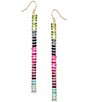 Gemma Layne Ombre Stone Linear Earrings - Image 1