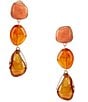 Gemma Layne Organic Resin Resort Three Drop Earrings - Image 1