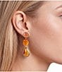 Gemma Layne Organic Resin Resort Three Drop Earrings - Image 2