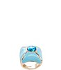 Gemma Layne Organic Stone Enamel Statement Ring - Image 1