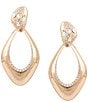 Gemma Layne Pave Oval Drop Earrings - Image 3