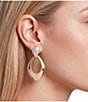Gemma Layne Pave Oval Drop Earrings - Image 4