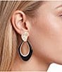 Gemma Layne Pave Oval Drop Earrings - Image 2
