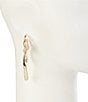 Gemma Layne Pave Statement Loop Knot Drop Earrings - Image 2