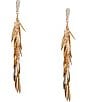 Gemma Layne Pave Statement Stick Tassel Earrings - Image 1