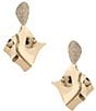Gemma Layne Pave Wavy Drop Earrings - Image 1
