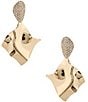 Gemma Layne Pave Wavy Drop Earrings - Image 1