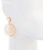 Gemma Layne Pearl Geo Drop Earrings - Image 2