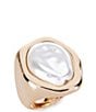 Gemma Layne Pearl Molten Statement Ring - Image 1