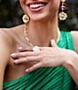 Gemma Layne Pearl Molten Statement Ring - Image 2