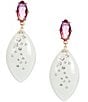 Gemma Layne Resin Stone Teardrop Earrings - Image 1
