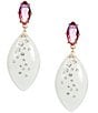 Gemma Layne Resin Stone Teardrop Earrings - Image 1