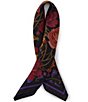 Gemma Layne Rose Print Silk Square Scarf - Image 1