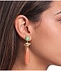 Gemma Layne Semi Precious Drop Statement Earrings - Image 2