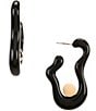 Gemma Layne Squiggle Ball Resin Drop Earrings - Image 1