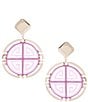 Gemma Layne Statement Geo Resin Drop Earrings - Image 1
