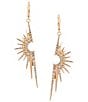 Gemma Layne Statement Pave Burst Drop Earrings - Image 1
