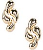 Gemma Layne Statement Swirl Drop Earrings, Color:Gold - Image 1