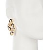 Gemma Layne Statement Swirl Drop Earrings, Color:Gold - Image 2