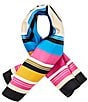 Gemma Layne Stripe Print Small Silk Square Scarf - Image 1