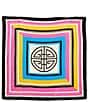 Gemma Layne Stripe Print Small Silk Square Scarf - Image 2