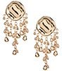 Gemma Layne Tassel Statement Circle Drop Statement Earrings - Image 1