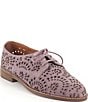Gentle Souls Aronson Laser Cut Perforation Suede Oxfords - Image 1