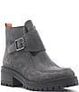 Gentle Souls Baden Suede Monk Strap Hardware Booties - Image 1