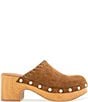 Gentle Souls Daphine Suede Platform Studded Clogs - Image 2