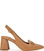 Gentle Souls Dionne Slingback Leather Bit Buckle Block Heel Pumps - Image 2