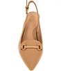 Gentle Souls Dionne Slingback Leather Bit Buckle Block Heel Pumps - Image 4