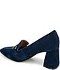 Gentle Souls Dionne Slingback Suede Bit Buckle Block Heel Pumps - Image 4