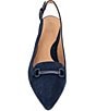 Gentle Souls Dionne Slingback Suede Bit Buckle Block Heel Pumps - Image 5