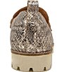 Gentle Souls Eugene Lug Bit Metallic Snake Print Leather Loafers - Image 3