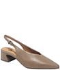 Gentle Souls Ginette Leather High Vamp Slingback Pump - Image 1