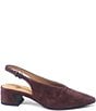 Gentle Souls Ginette Suede High Vamp Slingback Pumps - Image 2
