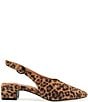 Gentle Souls Kellis Leopard Print Suede Slingback Pumps - Image 2