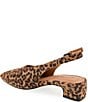 Gentle Souls Kellis Leopard Print Suede Slingback Pumps - Image 4