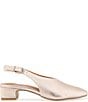 Gentle Souls Kellis Metallic Leather Slingback Pumps - Image 2
