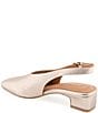 Gentle Souls Kellis Metallic Leather Slingback Pumps - Image 4