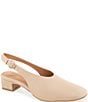 Gentle Souls Kellis Sling Leather Block Heel Pumps - Image 1