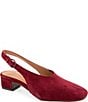 Gentle Souls Kellis Sling Suede Block Heel Pumps - Image 1