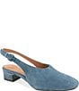 Gentle Souls Kellis Suede Buckled Slingback Pumps - Image 1