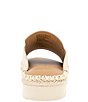 Gentle Souls Leilani Metallic Leather Espadrille Platform Slide Sandals - Image 3