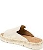 Gentle Souls Leilani Metallic Leather Espadrille Platform Slide Sandals - Image 4