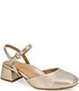 Gentle Souls Lucinda Metallic Leather Ankle Strap Pumps - Image 1