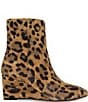Gentle Souls Nash Leopard Print Suede Wedge Booties - Image 2